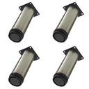 PATA CILINDRICA 20 CM REGULABLE INOX. PACK X 4u.