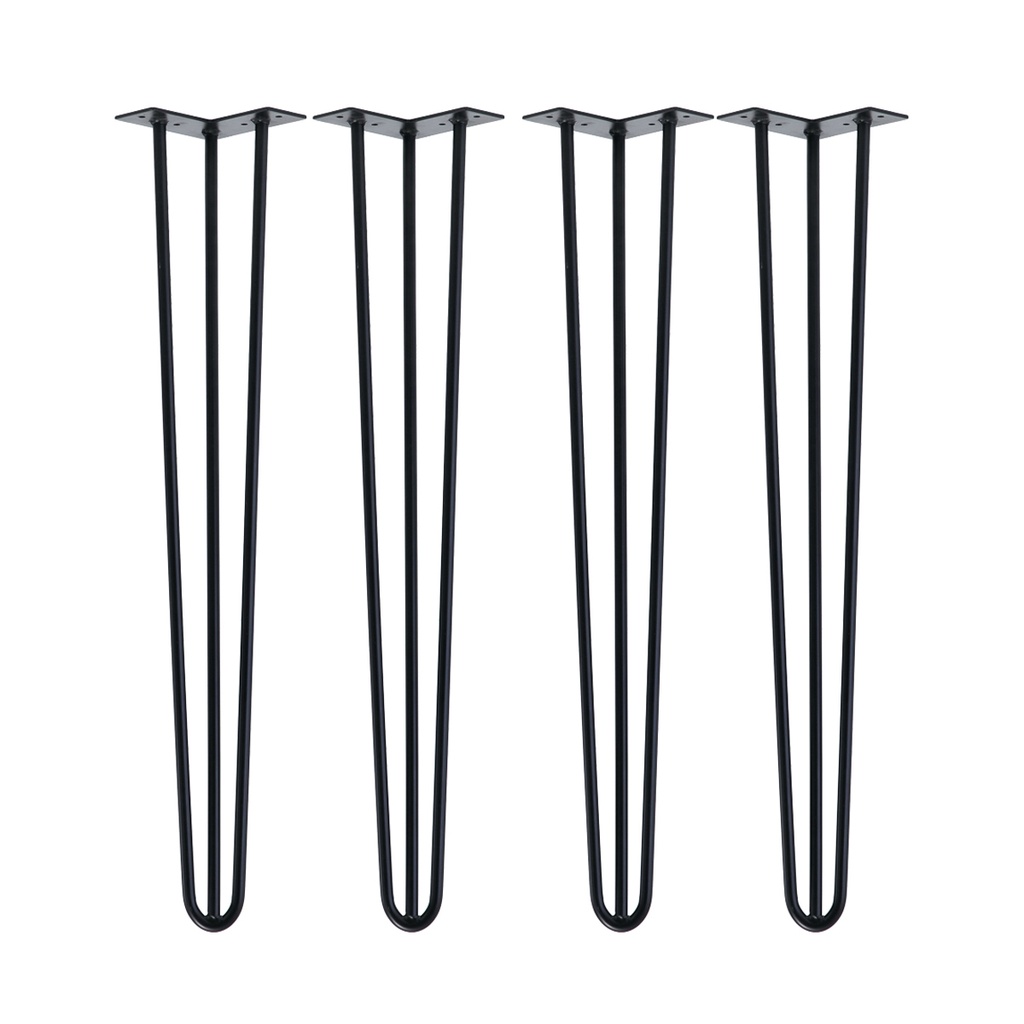 PATA MESA HAIRPIN LEG HORQUILLA HIERRO REGULABLE PACK X 4u.