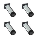 PATA MUEBLE SILLON 20cm REGULABLE ACERO CROMADO PACK x 4u.