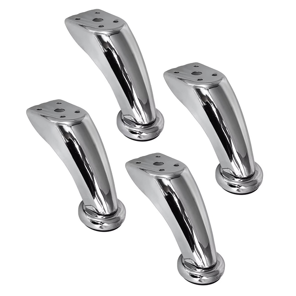 PATA SOFA LEG 90mm CROMADA PACK X 4u. DANNOK