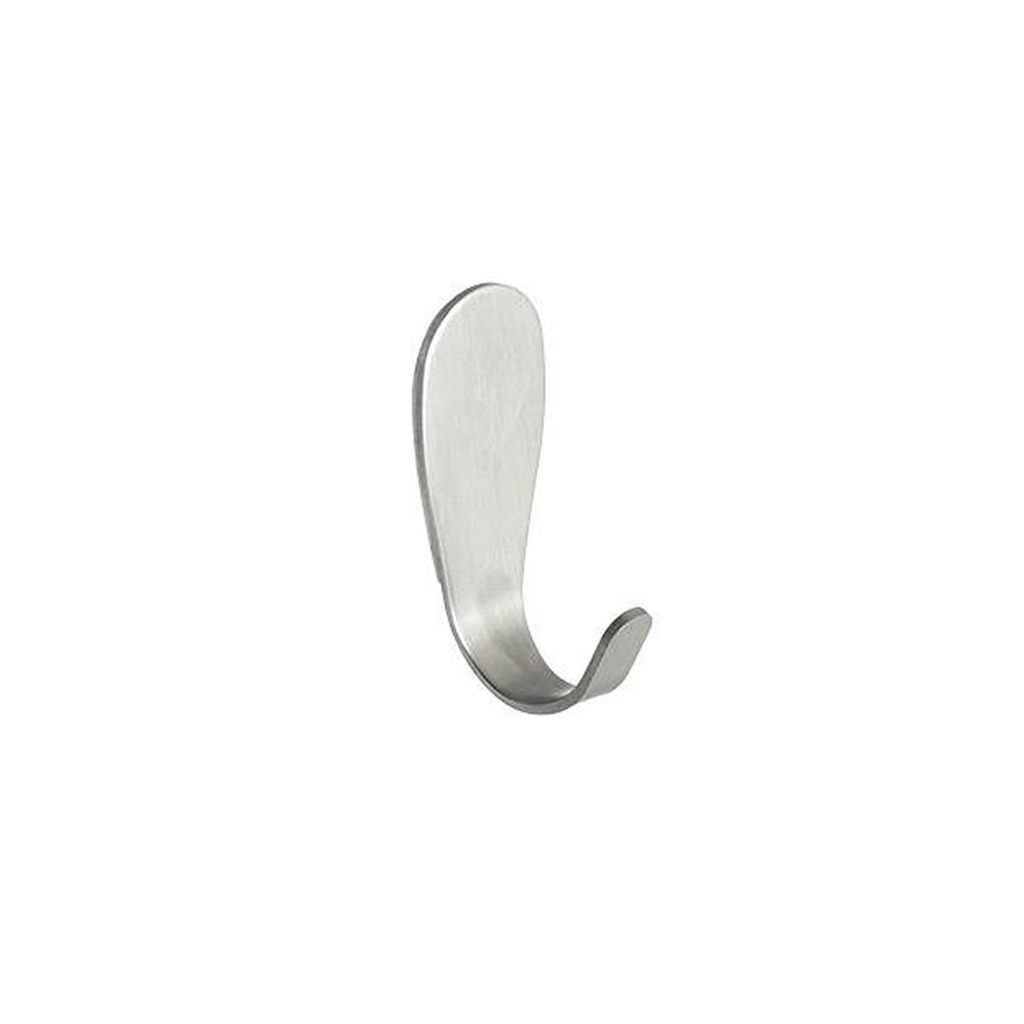 PERCHA CHICA AUTOADHESIVA ACERO INOXIDABLE 21x52x8mm