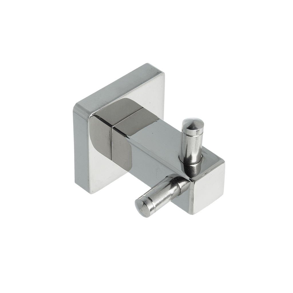 PERCHA CUADRADA 2 GANCHOS