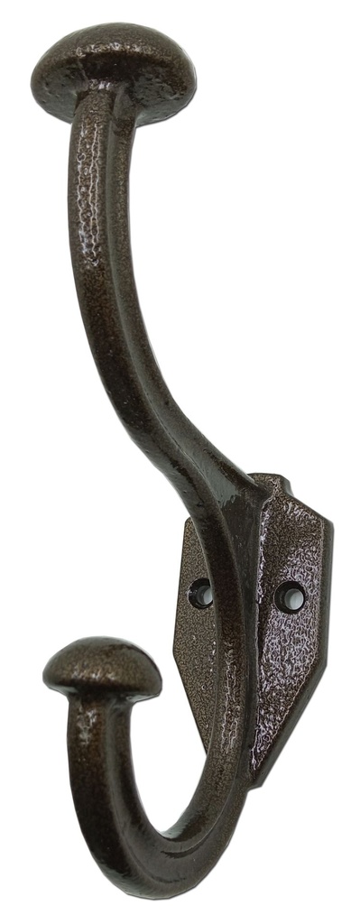 PERCHA RUSTICA GRANDE DOBLE PINTADA ORO VIEJO x1u.