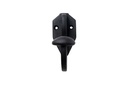 PERCHA RUSTICA GRANDE SIMPLE PINTADA NEGRA x1u.