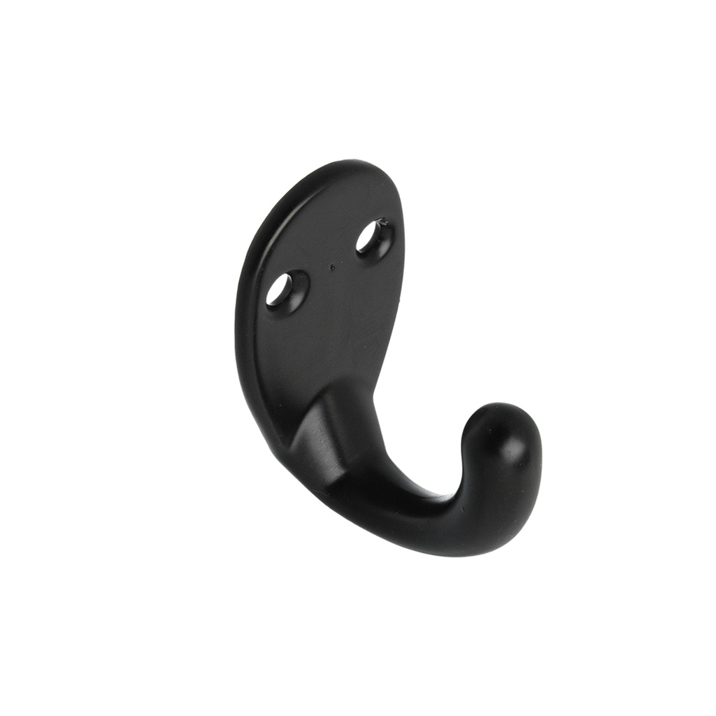 PERCHA SIMPLE NEGRA 38x21x29mm PACK X 5