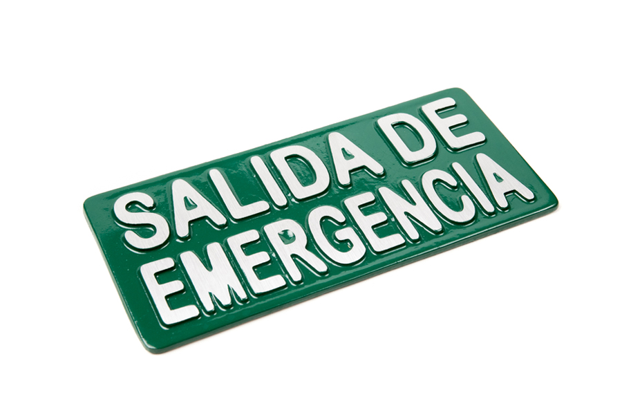PLACA SALIDA VERDE x 1u.