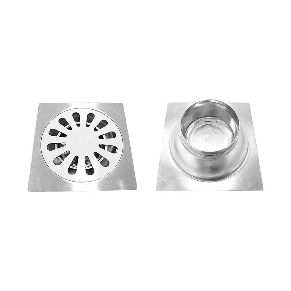 REJILLA DESAGUE 12x12 ACERO INOXIDABLE x1u.