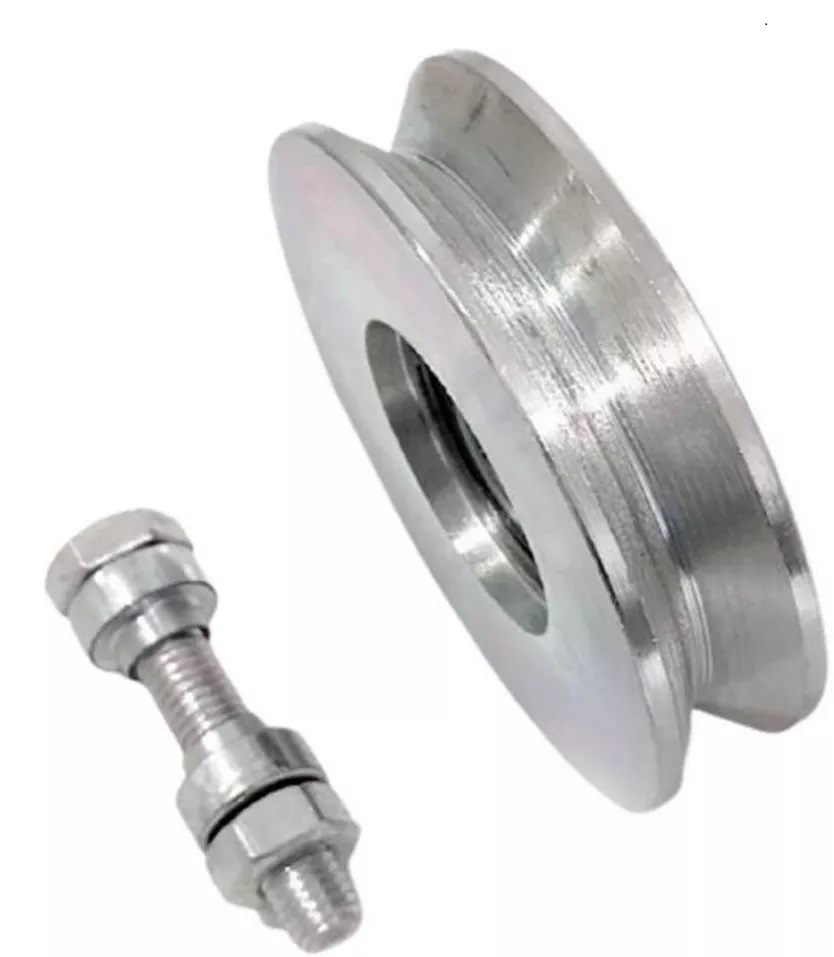 RUEDA ACERO TRAFILADO “V” C/RULEMAN 160MM x1u.
