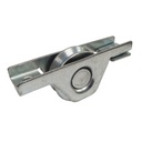 RUEDA ACERO TRAFILADO “V” C/RULEMAN 80mm C/SOPORTE CHAPA