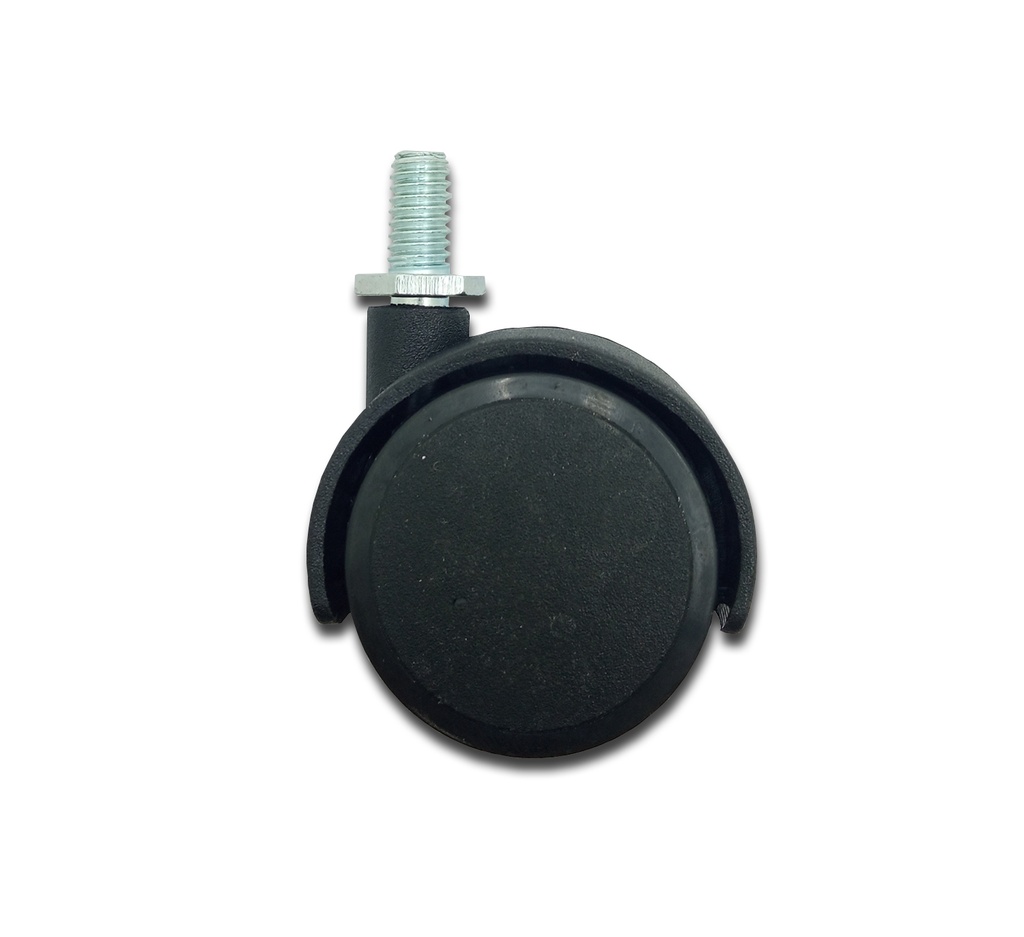 RUEDA NYLON DOBLE NEGRA 40mm 5/19" 13