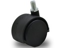 RUEDA NYLON DOBLE NEGRA 50mm 3/8"