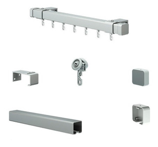 SISTEMA CORREDIZO PARA CORTINA VENTANA x2mts.