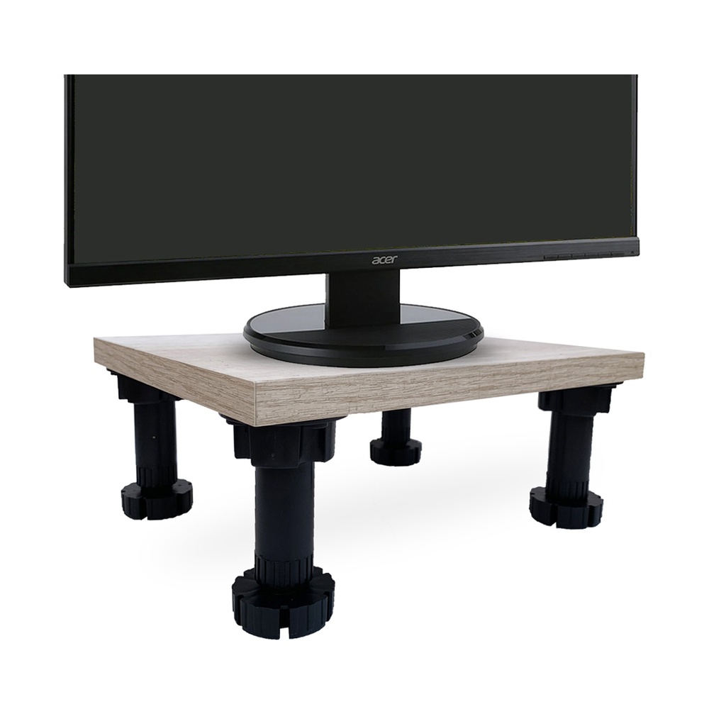 SOPORTE ELEVA MONITOR REGULABLE ESCRITORIO 28x24cm HELSINKI