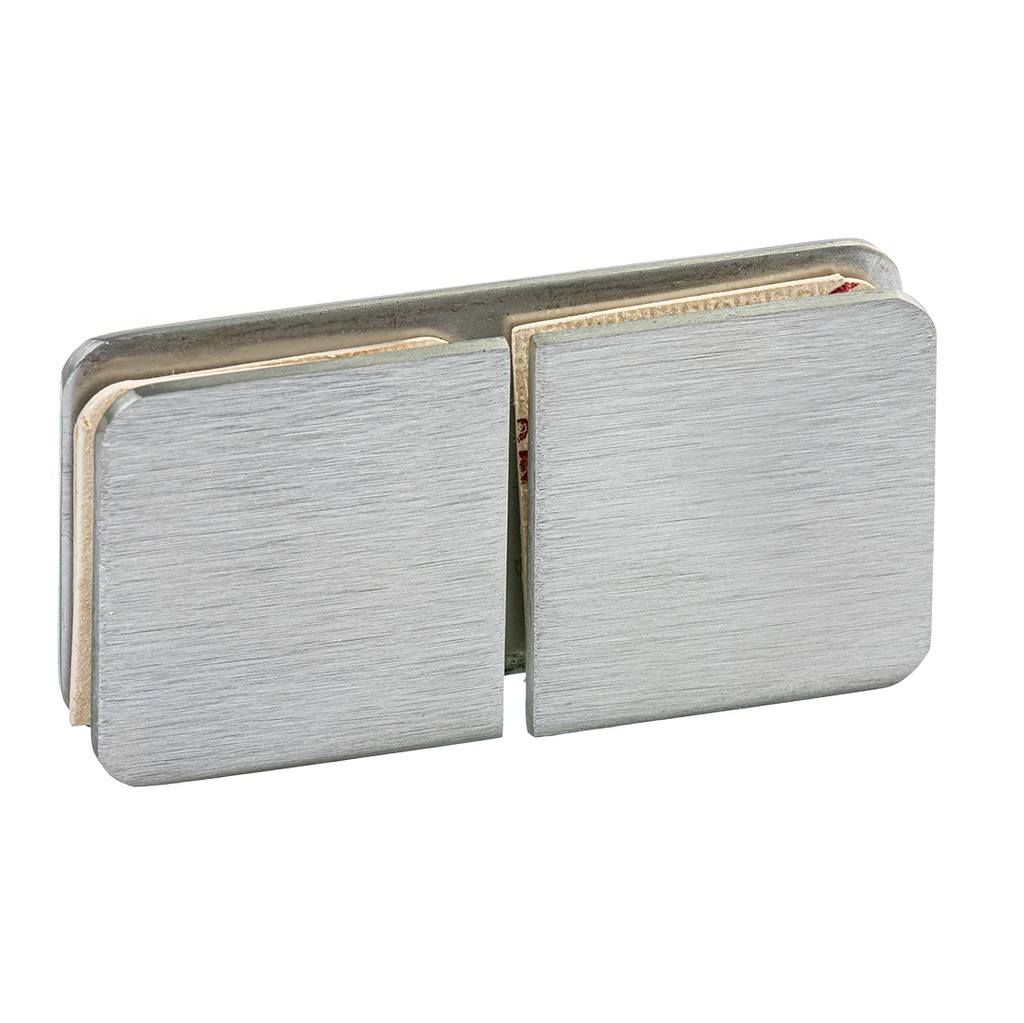 SOPORTE FIJO 180° ACERO INOXIDABLE (VIDRIO-VIDRIO) x1u.