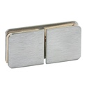 SOPORTE FIJO 180° ACERO INOXIDABLE (VIDRIO-VIDRIO) x1u.