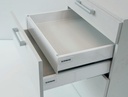 SOPORTE PLASTICO DELANTERO 84mm GRIS