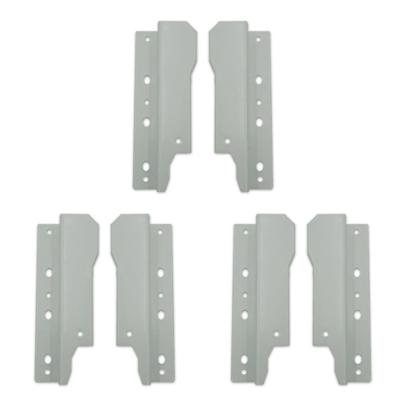 SOPORTE TRASERO P/CORREDERA OCULTAS 199mm GRIS xPar PACK X 3.