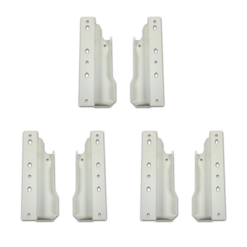 SOPORTE TRASERO P/CORREDERAS OCULTAS 199mm BCO xPar PACK X 3u.