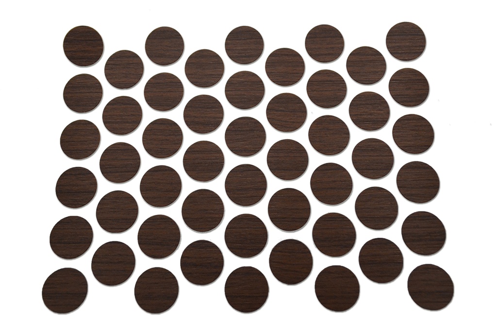 TAPA AUTOAD. 12mm. NOGAL HABANO 3134 x x plancha de 50u.