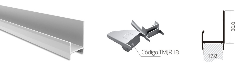 TAPA CROMO MATE TMJR18 PARA MANIJA MJR18 xPAR