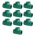 TEE FUSION RED. CENTRAL 25x20x25mm PACK X 10u.