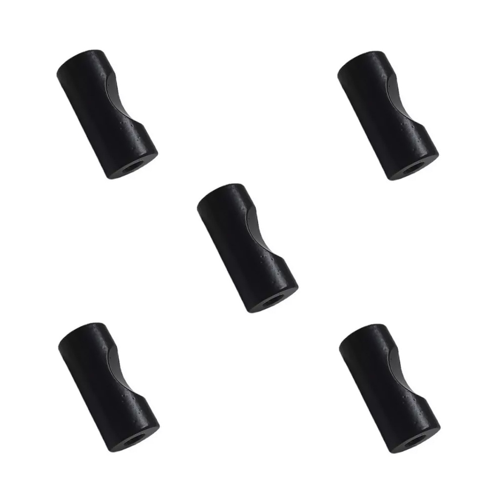 TIRADOR CILINDRO NEGRO 10x22mm PACK x5u.