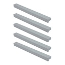 TIRADOR DE ALUMINIO 001 "L" 160mm ENTRE TORNILLOS PACK X 5u.