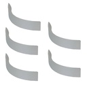 TIRADOR DE ALUMINIO 008 128mm ENTRE TORNILLOS PACK X 5u.