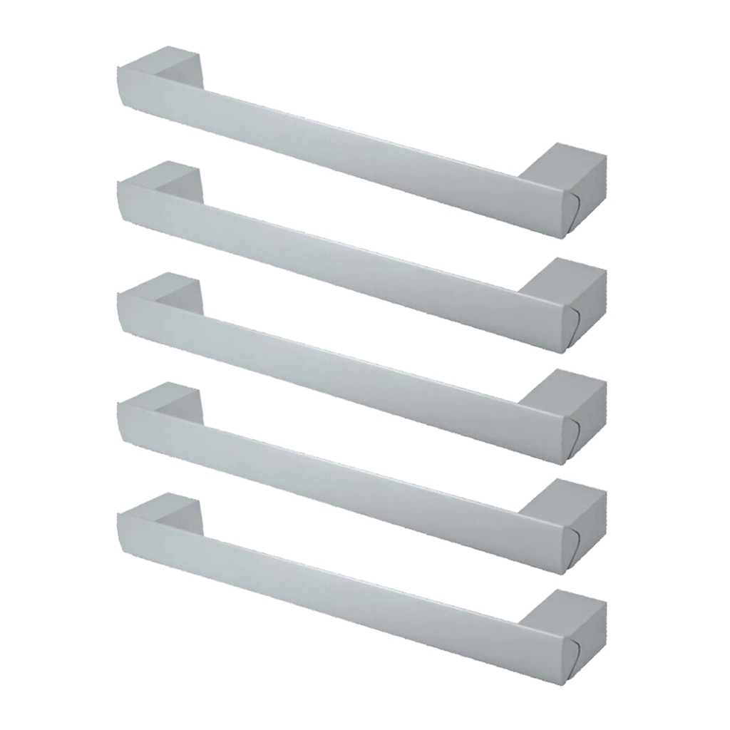 TIRADOR DE ALUMINIO 010 160mm ENTRE TORNILLOS PACK X 5u.