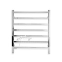 TOALLERO ELECTRICO. CUBIC PLUS 69x60x8cm ACERO BRILLANTE