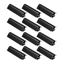 UNION ZOCALO 90° 100mm NEGRO PACK X 12u.