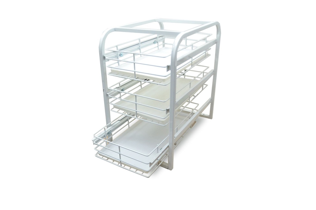 VERDULERO 3 CAJONES CON BANDEJA BLANCO 3002