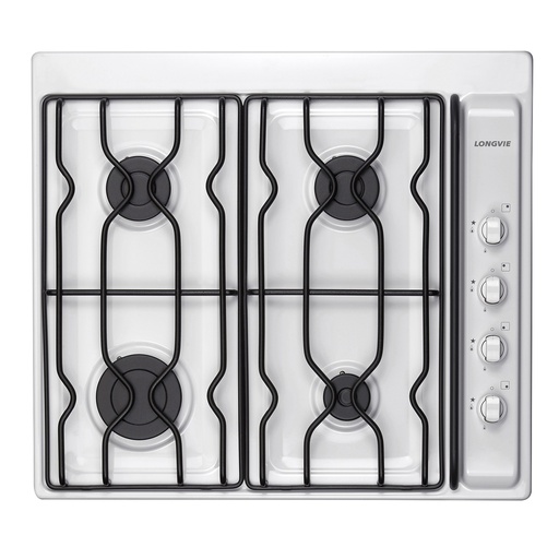 [LO.A2600BF] ANAFE A GAS CUATRO HORNALLAS BLANCO ENCAST. LINEA ECO x1u.