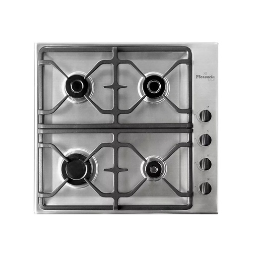 [MA.FLOR6748I] ANAFE A GAS CUATRO HORNALLAS DURPOX ACERO INOX. TOPE DE GAMA
