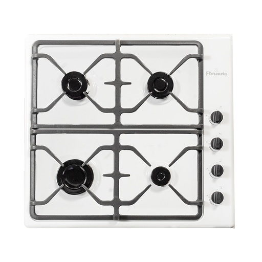 [MA.FLOR6746B] ANAFE A GAS CUATRO HORNALLAS DURPOX BLANCO LINEA TOPE DE GAMA