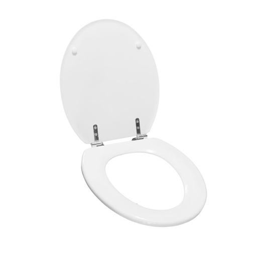 [DA.ASI0IMP6001] ASIENTO FLORENCIA HERRAJE ACERO INOX BLANCO