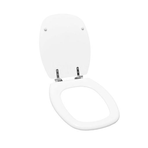 [DA.ASI0IMP6301] ASIENTO MON. HERRAJE ACERO INOX BLANCO