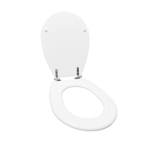 [DA.ASI0IMP6201] ASIENTO PLUS HERRAJE ACERO INOX BLANCO