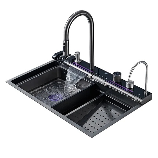 [ML.777] BACHA INTELIGENTE NEGRA ACERO 304 DANNOK (PUBLI2)