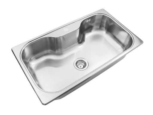 [JH.SI85STD] BACHA SIMPLE LUXOR SI85 SATINADA CON DOSIFICADOR