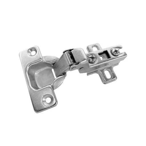 [ML.422] BISAGRA CAZO 35mm CODO 18 CIERRE SUAVE + PLACA DE MONTAJE