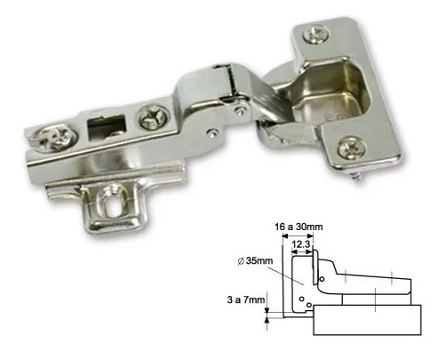 [DU.40116174] BISAGRA CAZO. 35mm CODO 18 PUSH OPEN DUCASSE x1u.