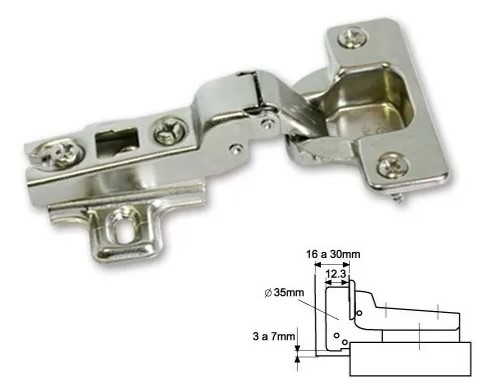 [DU.40116173] BISAGRA CAZO. 35mm CODO 9 PUSH OPEN DUCASSE  x1u.