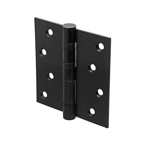 [BR.BRZ-5102-N] BISAGRA MUNICION ACERO INOX.100x100x2,80mm NEGRA x1u.