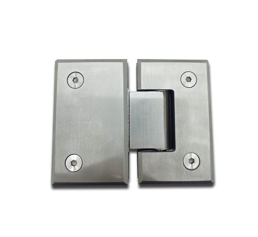 [BR.HB-1180-A] BISAGRA PARA MAMPARA DE VIDRIO A. INOX. (VIDRIO-VIDRIO) x1u.