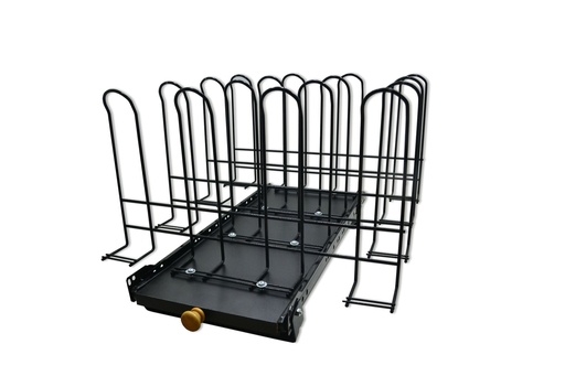 [FA.3010/A] BOTINERO 8 PARES COLOR NEGRO 3010/A