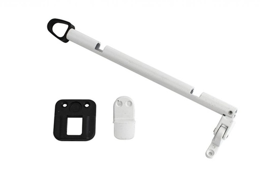 [HN.21066] BRAZO EMPUJE ALUM BLANCO.200mm. FIJA FRONTAL  x82033R3