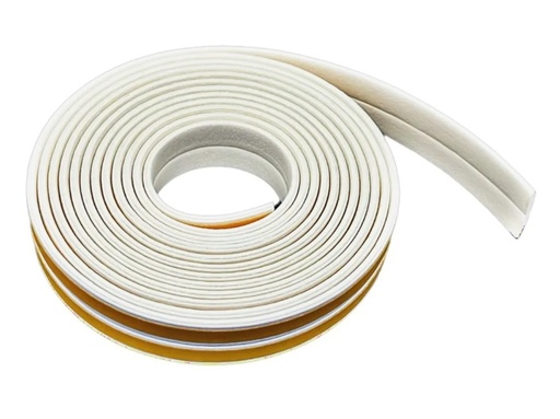 [BR.BUR-I-B] BURLETE AUTOADHESIVO MODELO "I" GOMA  5,2 mts BLANCO