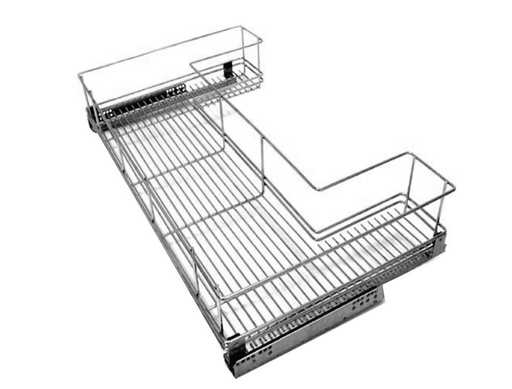 [FA.5058] CANASTO BAJO BACHA CON HUECO CROMO 5058 - 764mm