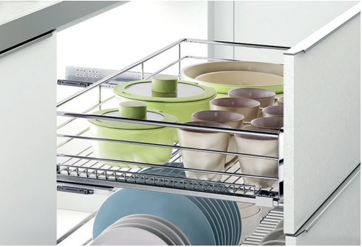 [EH.EHCCE600C] CANASTO BAJO MESADA FRENTE CORREDERA TELESCOPICA 600mm